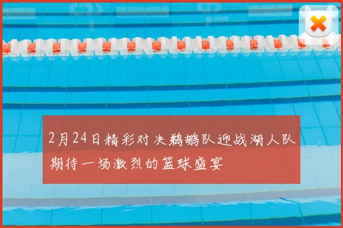 2月24日精彩对决鹈鹕队迎战湖人队期待一场激烈的篮球盛宴