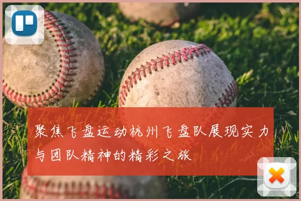聚焦飞盘运动杭州飞盘队展现实力与团队精神的精彩之旅